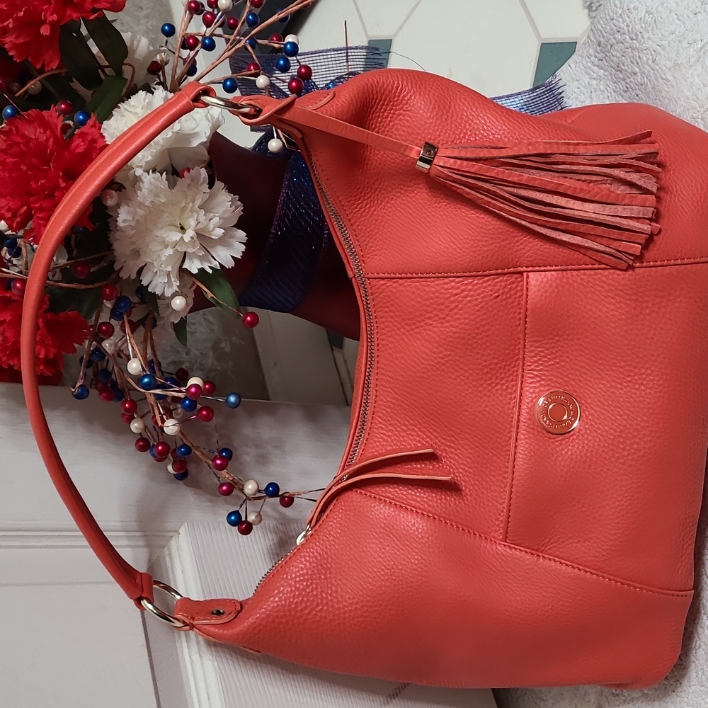 Isaac Mizrahi Shoulder Bag Purse Coral
